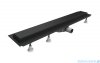 Schedpol Base-Low Black odpływ liniowy z maskownicą Steel 100x8x7cm czarny OLSL100/CST-LOW